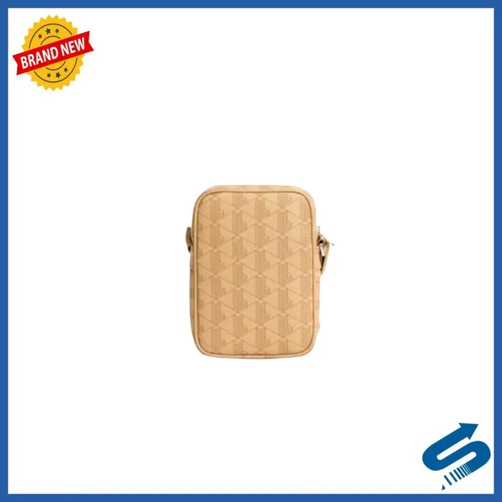 Men's Structured Satchel with Adjustable Crossbody Strap, PVC Material